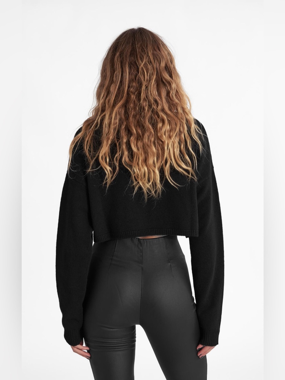 All Things Golden, Black High-Rise Faux-Leather Leggings, XXL - Picture 7 of 13